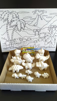 Kit Completo Floresta dos Dinossauros 3D